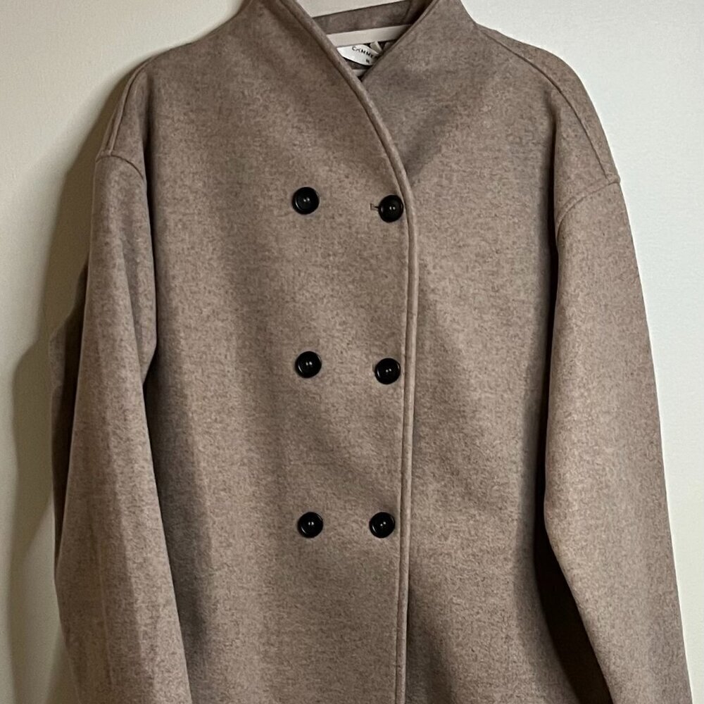 Commense Oversized Button-Down Jacket Size M in Brown